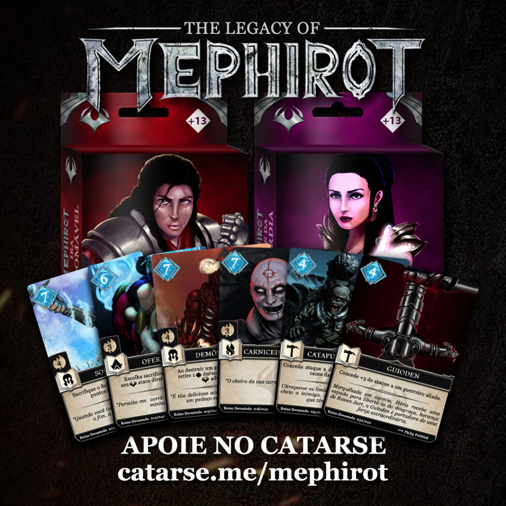 THE LEGACY OF MEPHIROT: CARD GAME SOMBRIO CHEGA NO CATARSE