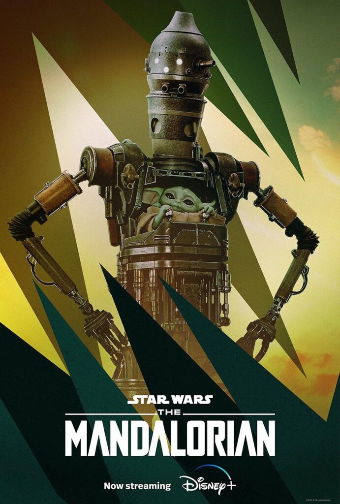 Star Wars: The Mandalorian lança pôsteres de personagens para IG-12 e The Praetorian Guards