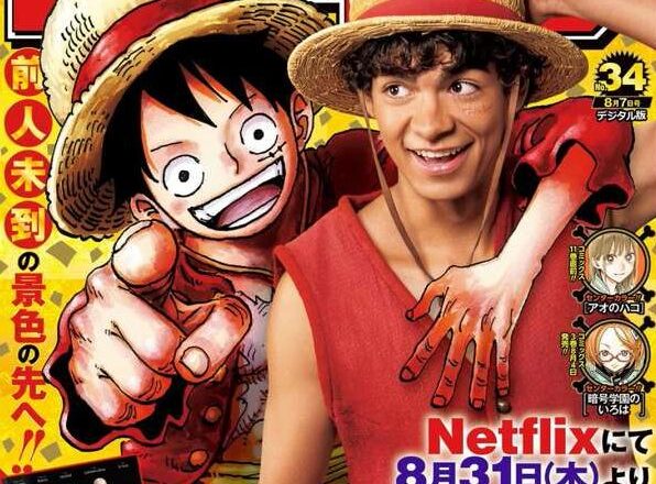 One Piece une Luffy com a estrela live-action da Netflix em nova promoção