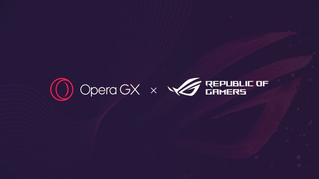 Opera e ASUS se unem para criar a edição especial ASUS ROG do Opera GX, o navegador para gamers, antes da Gamescom