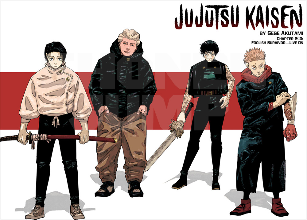 Jujutsu Kaisen reúne seu time A em nova arte