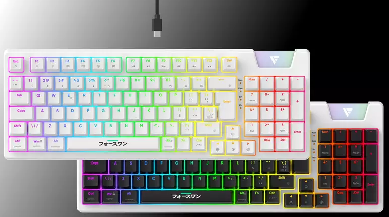 Force One na BGS 2023: Marca Brasileira Apresentando Produtos Gamer de Alto Desempenho - Teclado Yari