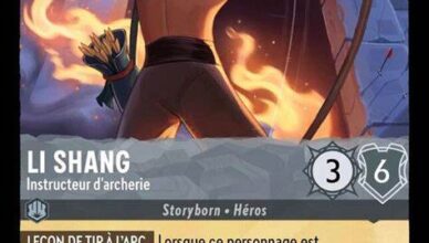 Disney Lorcana revela primeiro cartão Husbando Um Li Shang sem camisa se torna o primeiro cartão da Disney Lorcana com armadilha de sede.