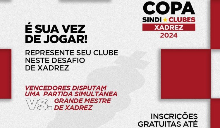 Sindi Clubes realiza a Copa de Xadrez com participação do Grande Mestre Gilberto Milos